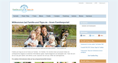 Desktop Screenshot of familie-und-tipps.de