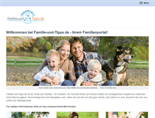 Tablet Screenshot of familie-und-tipps.de